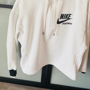 Nike White Sportswear Hoodie